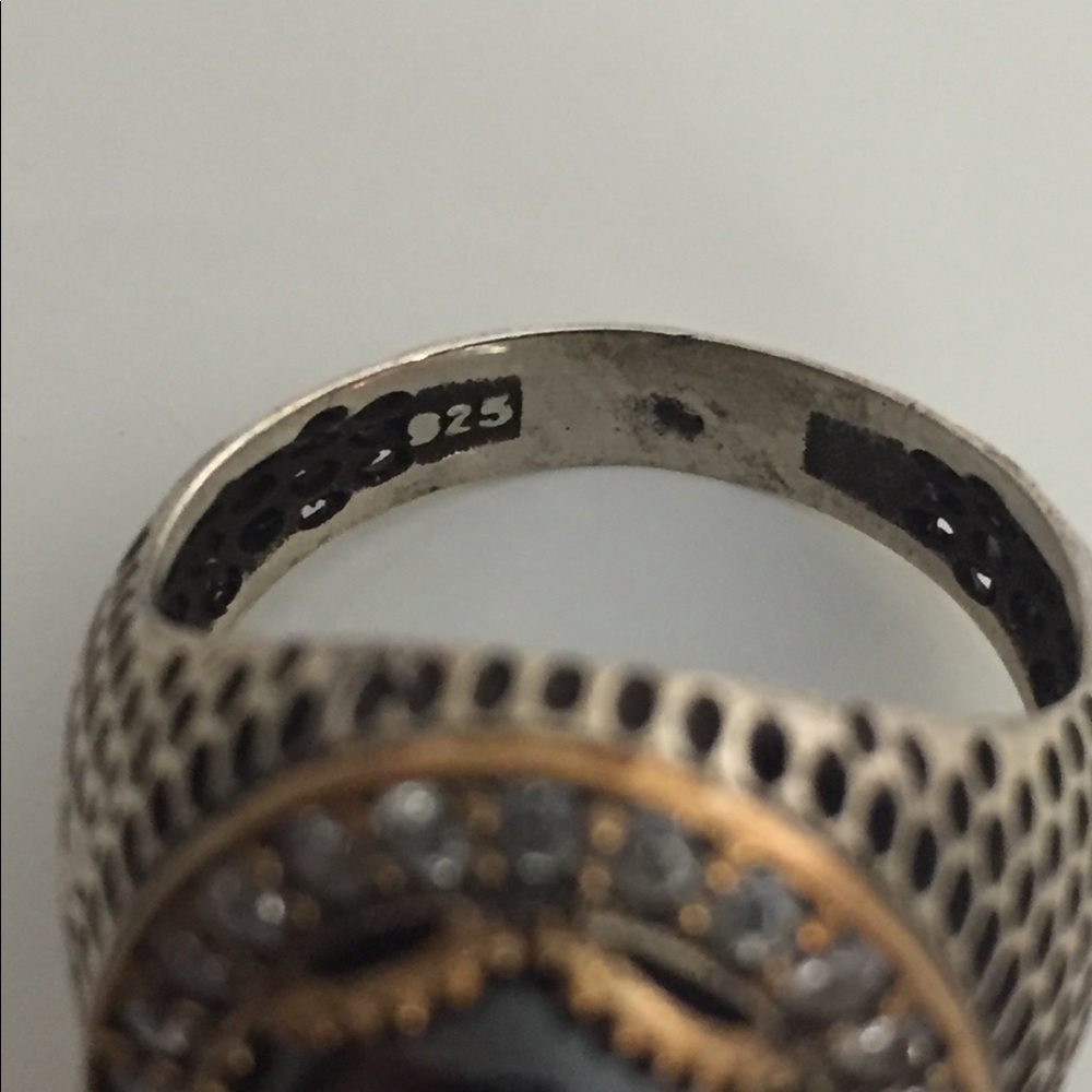 Oval Silver HematiteRing - Picture 7 of 8